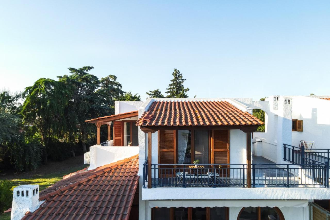 Luna Villa Private Beach Néa Iráklia Exterior foto